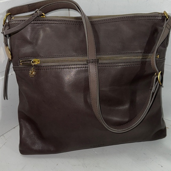 Margot of NY taupe leather Shoulder bag